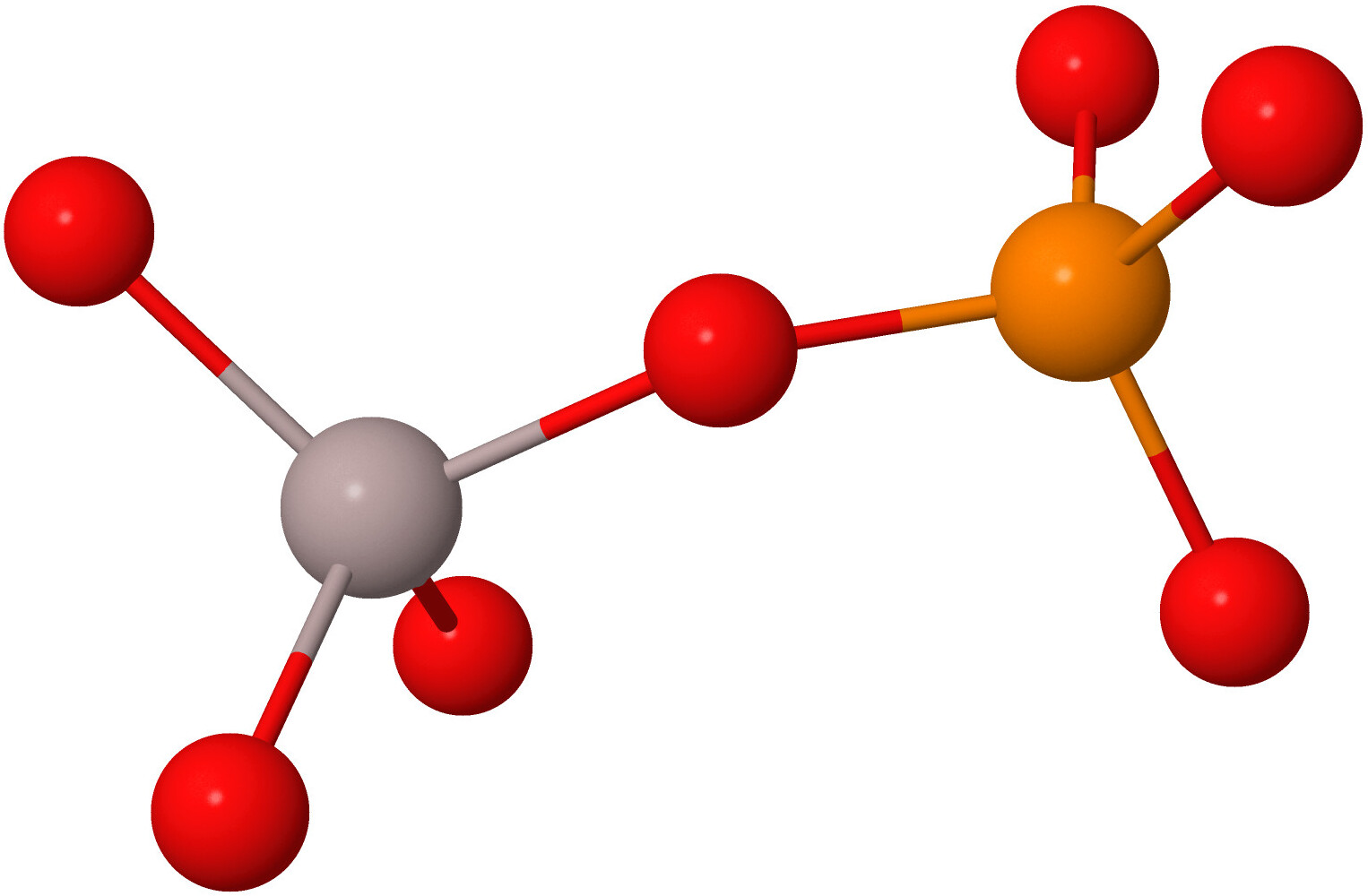 Linked AlO4/PO4
	      tetrahedra from the low cristobalite form of AlPO4